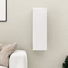 vidaXL TV Cabinet High Gloss White 30.5x30x90 cm Chipboard