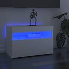 vidaXL TV Cabinet with LED Lights White 60x35x40 cm