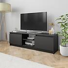 vidaXL TV Cabinet Black 120x30x35.5 cm Chipboard