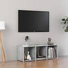 vidaXL TV Cabinet Concrete Grey 107x35x37 cm Chipboard