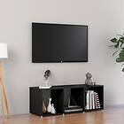 vidaXL TV Cabinet Black 107x35x37 cm Chipboard