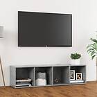 vidaXL TV Cabinet Concrete Grey 142.5x35x36.5 cm Chipboard