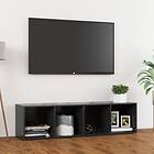 vidaXL TV Cabinet Grey 142.5x35x36.5 cm Chipboard