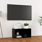 vidaXL TV Cabinet Black 72x35x36.5 cm Chipboard