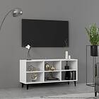 vidaXL TV Cabinet with Metal Legs White 103.5x30x50 cm
