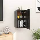vidaXL Wall Mounted TV Cabinets 2 pcs High Gloss Black 30.5x30x30 cm