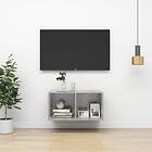 vidaXL Wall-mounted TV Cabinet Concrete Grey 37x37x72 cm Chipboard
