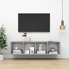 vidaXL Wall-mounted TV Cabinet Concrete Grey 37x37x142.5 cm Chipboard