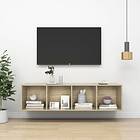 vidaXL Wall-mounted TV Cabinet Sonoma Oak 37x37x142.5 cm Chipboard