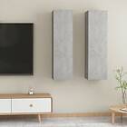 vidaXL TV Cabinets 2 pcs Concrete Grey 30.5x30x110 cm Chipboard