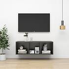 vidaXL Wall-mounted TV Cabinet Grey 37x37x107 cm Chipboard