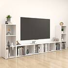 vidaXL TV Cabinets 4 pcs White 107x35x37 cm Chipboard