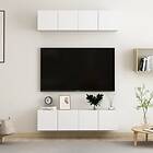 vidaXL TV Cabinets 4 pcs White 60x30x30 cm Chipboard
