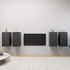 vidaXL TV Cabinets 4 pcs Grey 30.5x30x60 cm Chipboard