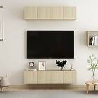 vidaXL TV Cabinets 4 pcs Sonoma Oak 60x30x30 cm Chipboard