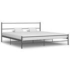 vidaXL Bed Frame Grey Metal 6FT Super King 180x200 cm