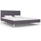 vidaXL Bed Frame Grey Fabric 135x190 cm