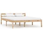 vidaXL Bed Frame Solid Pine Wood 140x200 cm