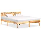 vidaXL Bed Frame Solid Mango Wood 140x200 cm