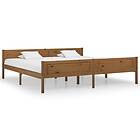 vidaXL Bed Frame Solid Pinewood Honey Brown 200x200 cm