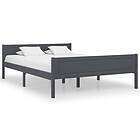 vidaXL Bed Frame Solid Pinewood Grey 160x200 cm