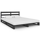 vidaXL Pallet Bed Frame Grey Solid Pine Wood 120x200 cm