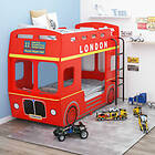 vidaXL Bunk Bed London Bus Red MDF 90x200 cm