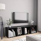 vidaXL Book Cabinet/TV Cabinet Black 143x30x36 cm