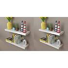 vidaXL Wall Shelves 4 pcs White 60 cm