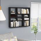 vidaXL Wall Shelf Black 90x16x78 cm Chipboard