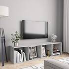 vidaXL Book Cabinet/TV Cabinet Concrete Grey 143x30x36 cm