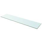 vidaXL Shelf Panel Glass Clear 110x25 cm