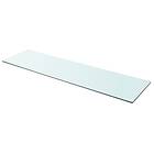 vidaXL Shelf Panel Glass Clear 110x30 cm