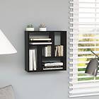 vidaXL Wall Shelf Black 45.1x16x45.1 cm Chipboard