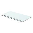 vidaXL Shelves 2 pcs Panel Glass Clear 60x25 cm