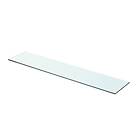 vidaXL Shelf Panel Glass Clear 70x15 cm