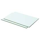 vidaXL Shelves 2 pcs Panel Glass Clear 50x25 cm