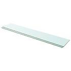 vidaXL Shelves 2 pcs Panel Glass Clear 110x20 cm