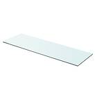 vidaXL Shelf Panel Glass Clear 80x25 cm