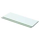 vidaXL Shelves 2 pcs Panel Glass Clear 50x12 cm