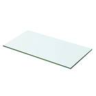 vidaXL Shelf Panel Glass Clear 50x20 cm