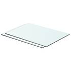 vidaXL Shelves 2 pcs Panel Glass Clear 50x30 cm