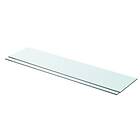 vidaXL Shelves 2 pcs Panel Glass Clear 90x20 cm