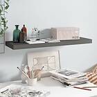 vidaXL Floating Wall Shelf High Gloss Grey 80x23.5x3.8 cm MDF