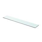 vidaXL Shelf Panel Glass Clear 80x12 cm