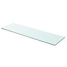 vidaXL Shelf Panel Glass Clear 90x25 cm