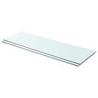 vidaXL Shelves 2 pcs Panel Glass Clear 90x30 cm