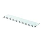 vidaXL Shelves 2 pcs Panel Glass Clear 80x15 cm