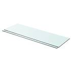 vidaXL Shelves 2 pcs Panel Glass Clear 80x25 cm