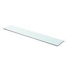 vidaXL Shelf Panel Glass Clear 90x15 cm